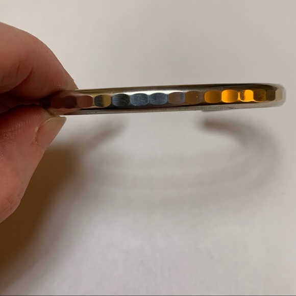 Large Sterling Cuff Bracelet - Picture 7 of 7